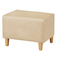 1人用合皮ベンチソファ(Nスクエア600・900 A-80 木製脚NA 幅60・90cm)