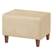 1人用合皮ベンチソファ(Nスクエア600・900 A-80 木製脚BR 幅60・90cm)