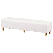 3人用合皮ベンチソファ(Nスクエア A-HG 木製脚NA)