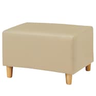 合皮スツール(Nスクエア A-80 木製脚NA)