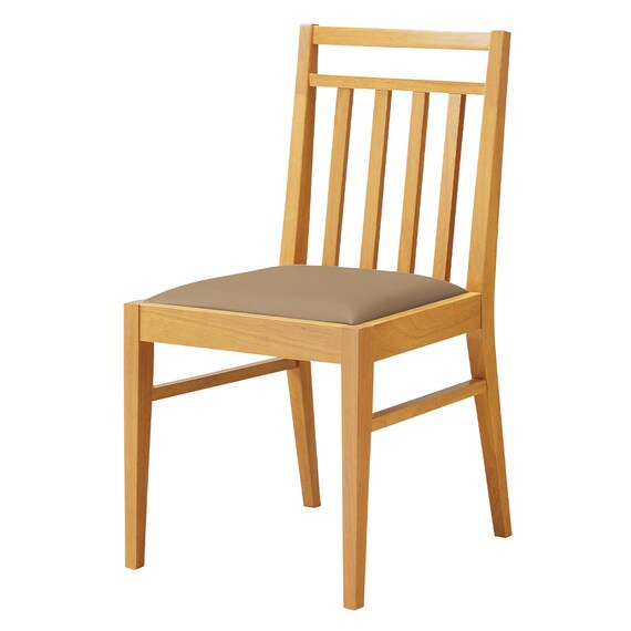 【8脚セット】木製チェア(カルースト SE NA/BE) 2枚目画像