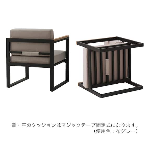 1人用布張りソファ(クレモアM 肘なし SE) 4枚目画像