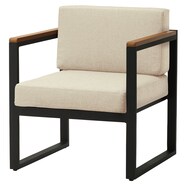 【屋外対応】1人用布張りソファ(クレモアM 肘付き GA48022-0000)