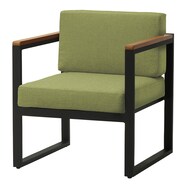 【屋外対応】1人用布張りソファ(クレモアM 肘付き GA48022-0000)