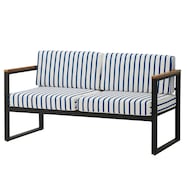 【屋外対応】2人用布張りソファ(クレモアL 肘付き GA58030-0000)