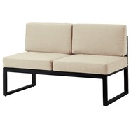【屋外対応】2人用布張りソファ(クレモアL 肘なし GA48022-0000)