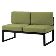 【屋外対応】2人用布張りソファ(クレモアL 肘なし GA48022-0000)