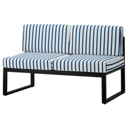 【屋外対応】2人用布張りソファ(クレモアL 肘なし GA58030-0000)