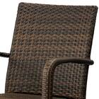 【2脚セット】ガーデンチェア(バミューダ 肘付き DBR) 3枚目画像