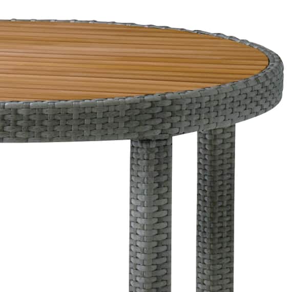 【屋外対応】ガーデンテーブル(エーゲ2 円形 GY) 2枚目画像