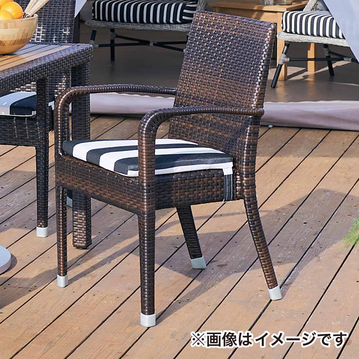 屋外対応】ガーデンテーブル+チェア5点セット(エーゲ2 円形+バミューダ