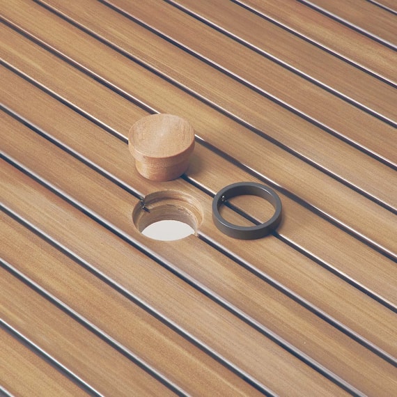 【屋外対応】ガーデンテーブル(エーゲ3 正方形 GY) 4枚目画像