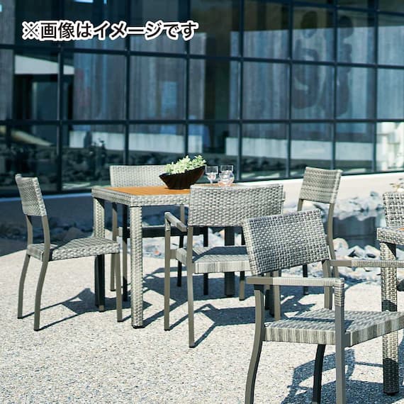 【屋外対応】ガーデンテーブル(エーゲ3 正方形 GY) 7枚目画像