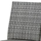 【屋外対応】ガーデンテーブル+チェア5点セット(エーゲ4 長方形+バミューダ 専用ウエイト付き GY) 7枚目画像