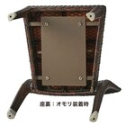 【屋外対応】ガーデンテーブル+チェア5点セット(エーゲ4 長方形+バミューダ 専用ウエイト付き GY) 13枚目画像