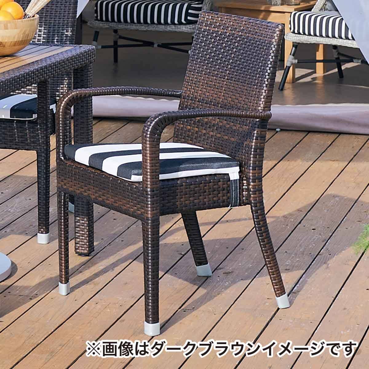 屋外対応】ガーデンテーブル+チェア7点セット(エーゲ4 長方形+