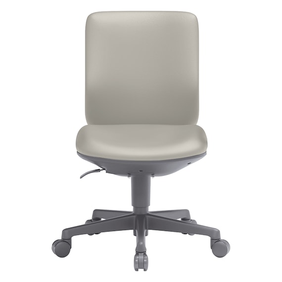 オフィスチェア(OA-3105 ローバック PVC LGY) 2枚目画像