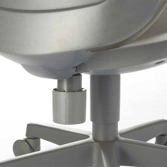 オフィスチェア(OA-3105 ローバック PVC LGY) 5枚目画像