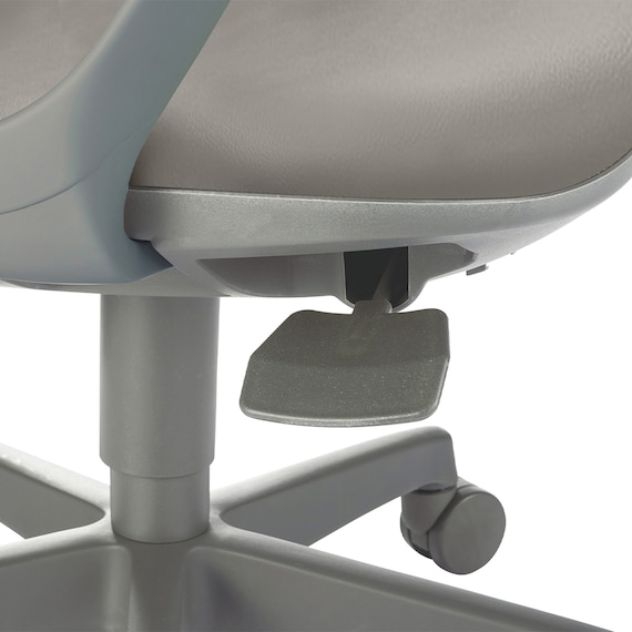 オフィスチェア(OA-3105 ローバック PVC LGY) 6枚目画像