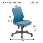 オフィスチェア(OA-3105 ローバック PVC LGY) 8枚目画像