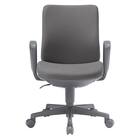 オフィスチェア(OA-3115 ローバック 布 肘付き GY) 2枚目画像