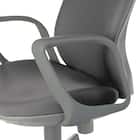 オフィスチェア(OA-3115 ローバック 布 肘付き GY) 3枚目画像