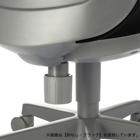 オフィスチェア(OA-3115 ローバック 布 肘付き GY) 5枚目画像