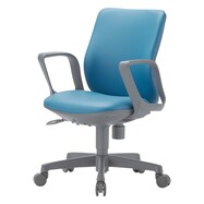 オフィスチェア(OA3115 ローバック PVC 肘付き)