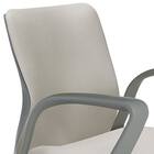 オフィスチェア(OA-3115 ローバック PVC 肘付き LGY) 3枚目画像