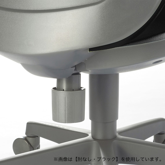 オフィスチェア(OA-3115 ローバック PVC 肘付き LGY) 5枚目画像