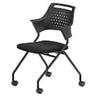 ミーティングチェア(MC587B 背:樹脂 BK) 1枚目画像