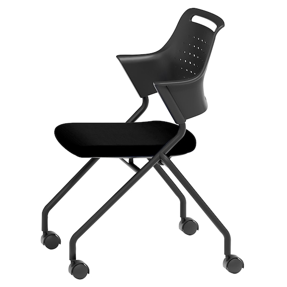 ミーティングチェア(MC587B 背:樹脂 BK) 2枚目画像