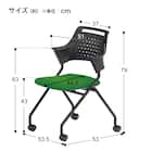 ミーティングチェア(MC587B 背:樹脂 BK) 8枚目画像