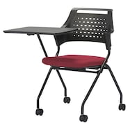 ミーティングチェア(MC587TRB メモ台付き 背面:樹脂/座面:布)