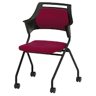 ミーティングチェア(MCMC597B 背面:パッド/座面:布)