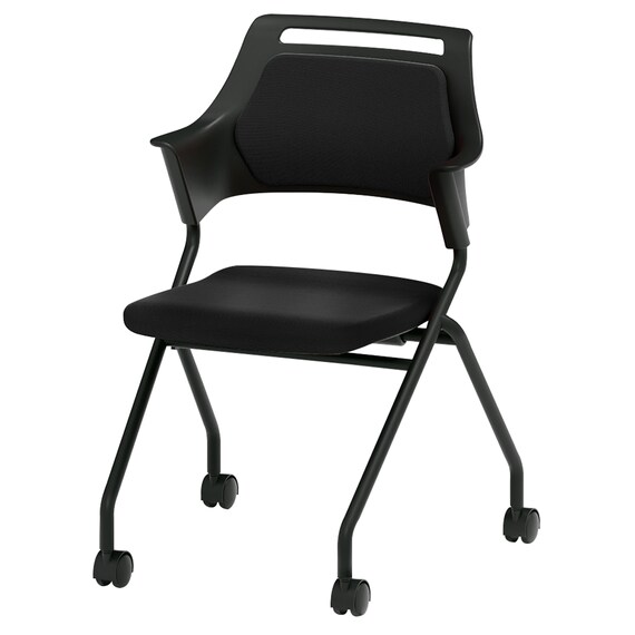 ミーティングチェア(MC597B 背:パッド BK) 1枚目画像