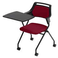 ミーティングチェア(MC597TRB 背:パッド 右メモ台付き)