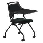 ミーティングチェア(MC597TRB 背:パッド 右側メモ台付き BK) 2枚目画像