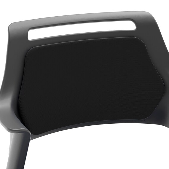 ミーティングチェア(MC597TRB 背:パッド 右側メモ台付き BK) 3枚目画像