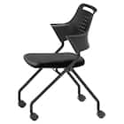 ミーティングチェア(MC587B PVC 背:樹脂 BK ) 2枚目画像