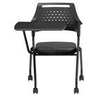 ミーティングチェア(MC587TRB PVC 背:樹脂 右側メモ台付き BK) 3枚目画像