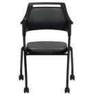 ミーティングチェア(MC597B PVC 背:パッド BK) 2枚目画像