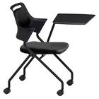 ミーティングチェア(MC597TLB PVC 背:パッド 左側メモ台付き BK) 2枚目画像