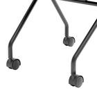 ミーティングチェア(MC597TLB PVC 背:パッド 左側メモ台付き BK) 4枚目画像