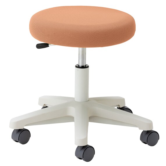 昇降チェア(CA-13-Z キャスター脚 布-OR) 1枚目画像