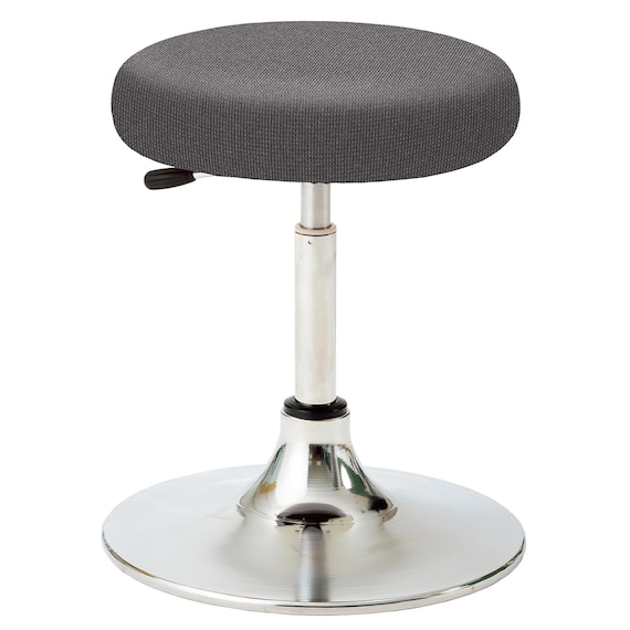 昇降チェア(CA-13B-Z 円盤脚 布-GY) 1枚目画像