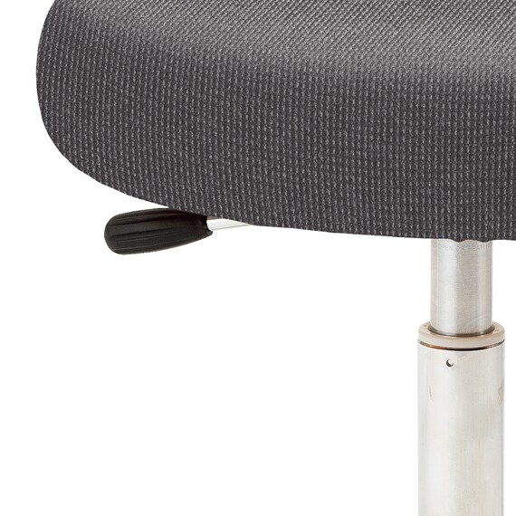 昇降チェア(CA-P13B-Z 円盤脚 ラバープロテクタ 布-GY) 3枚目画像