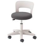 昇降チェア(CA-14-Z 背付き キャスター脚 布-GY) 1枚目画像