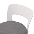 昇降チェア(CA-14B-Z 背付き 円盤脚 布-GY) 2枚目画像