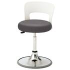 昇降チェア(CA-P14B-Z 背付き 円盤脚 ラバープロテクタ 布-GY) 1枚目画像